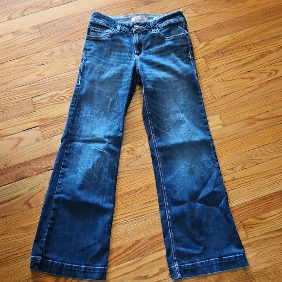 Ariat Denim - Ariat Dark Blue Wide Leg Trouser  Jeans for Women Size 28S